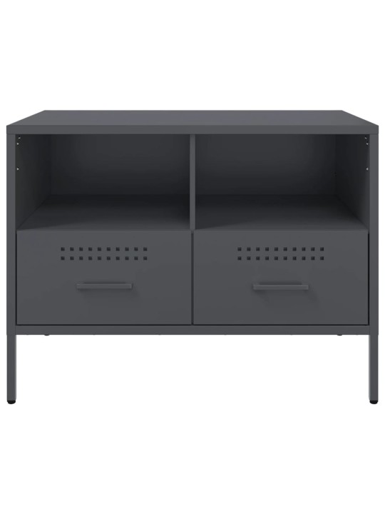 TV skříňky 2 ks antracitové 68 x 39 x 50,5 cm ocel