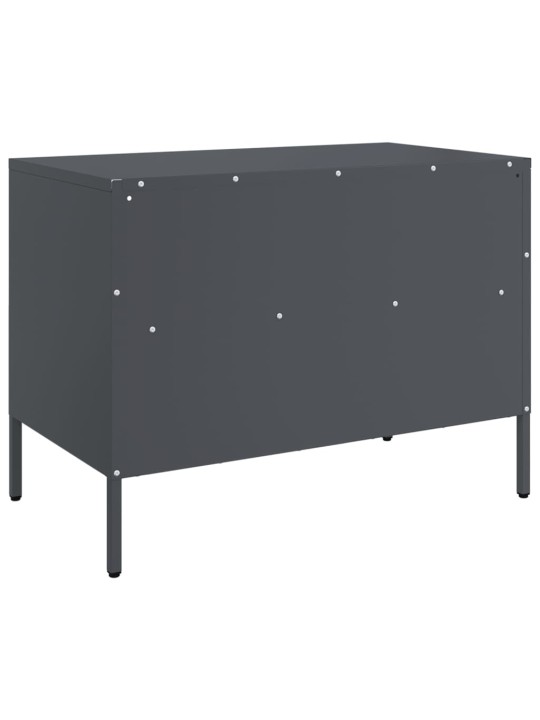 TV skříňky 2 ks antracitové 68 x 39 x 50,5 cm ocel