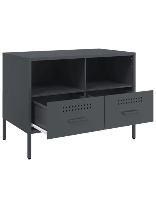 TV skříňky 2 ks antracitové 68 x 39 x 50,5 cm ocel