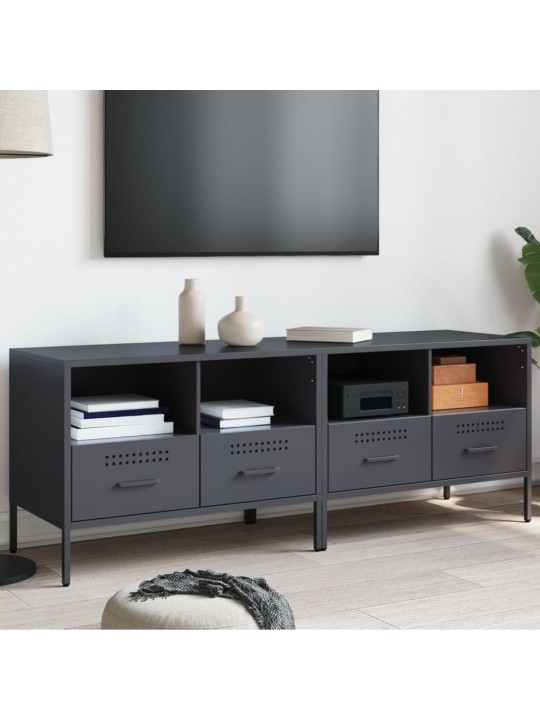 TV skříňky 2 ks antracitové 68 x 39 x 50,5 cm ocel