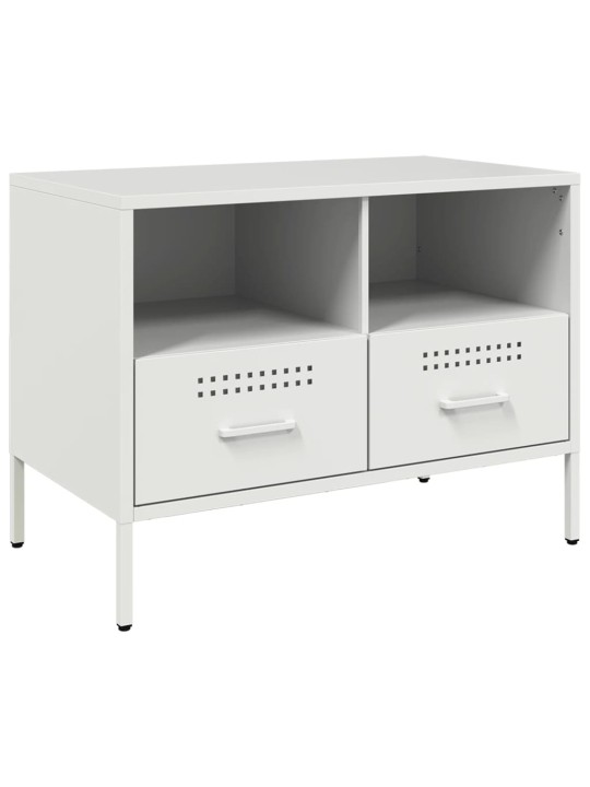 TV skříňka bílá 68 x 39 x 50,5 cm ocel