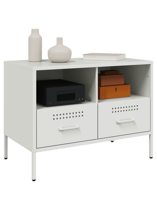 TV skříňka bílá 68 x 39 x 50,5 cm ocel