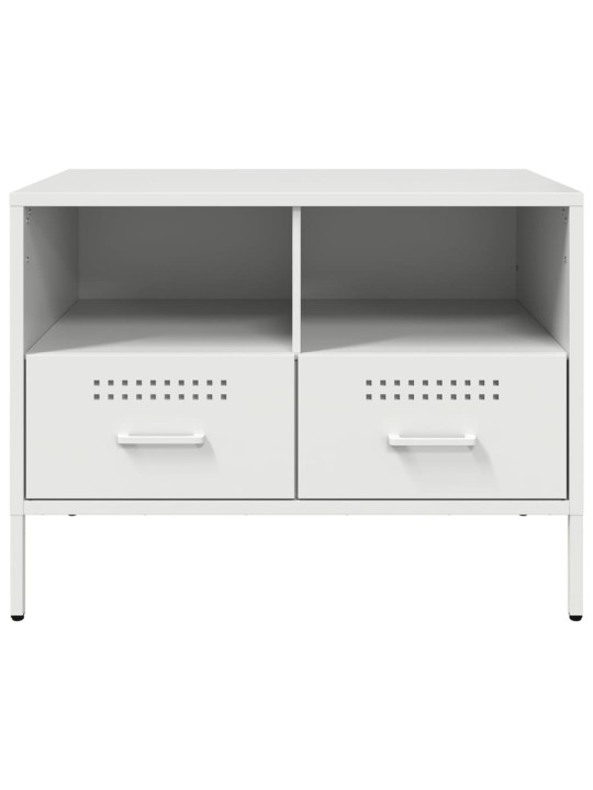 TV skříňka bílá 68 x 39 x 50,5 cm ocel