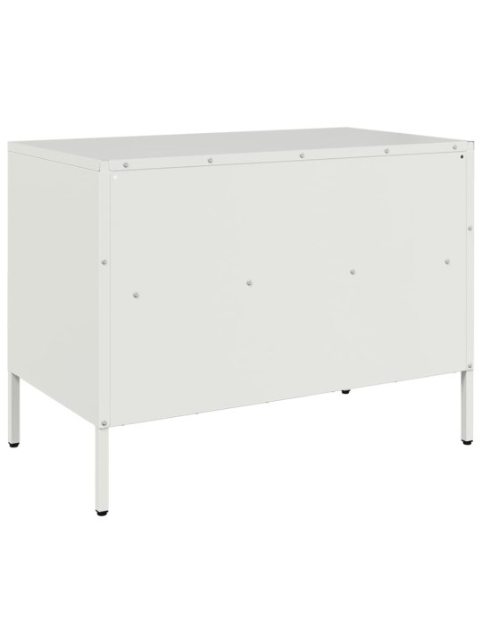 TV skříňka bílá 68 x 39 x 50,5 cm ocel