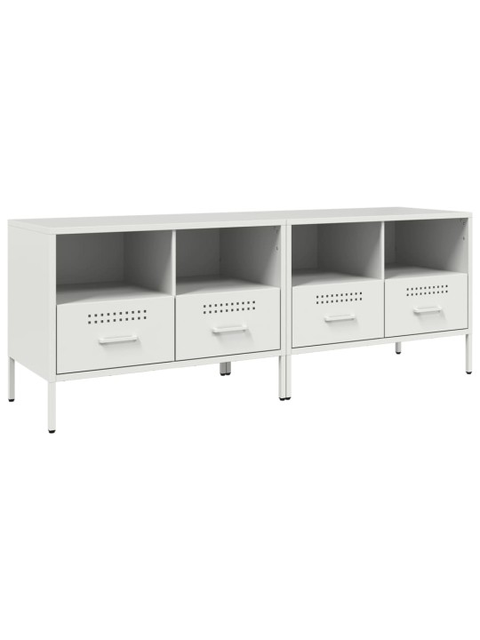 TV skříňky 2 ks bílé 68 x 39 x 50,5 cm ocel