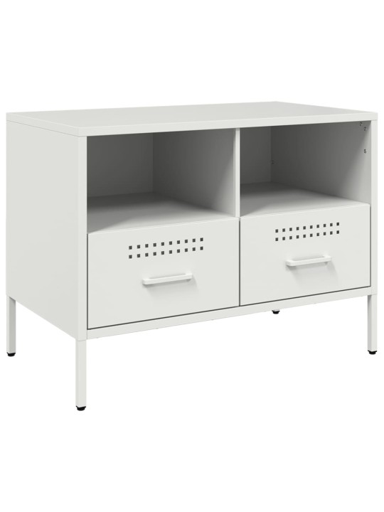 TV skříňky 2 ks bílé 68 x 39 x 50,5 cm ocel