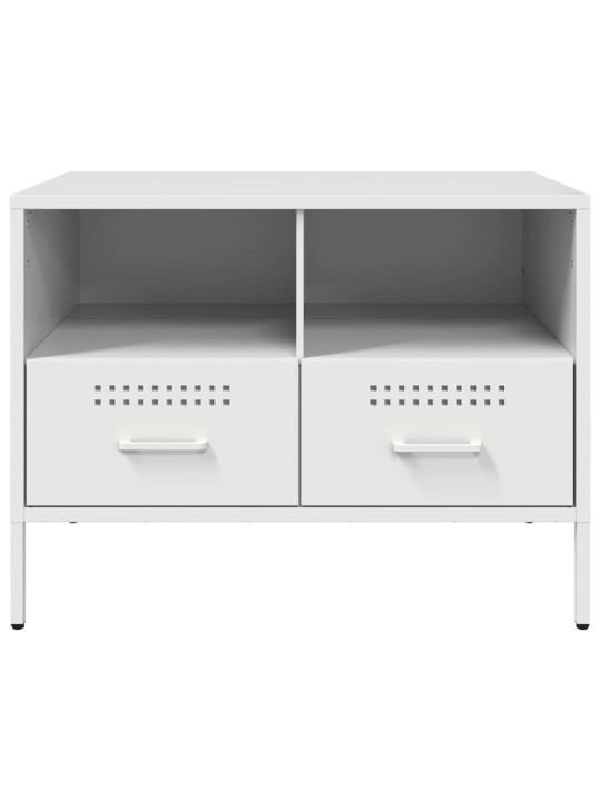 TV skříňky 2 ks bílé 68 x 39 x 50,5 cm ocel