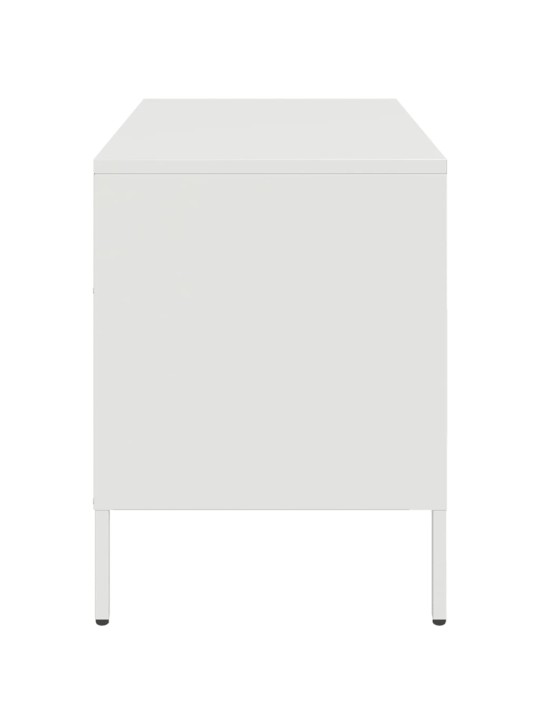 TV skříňky 2 ks bílé 68 x 39 x 50,5 cm ocel
