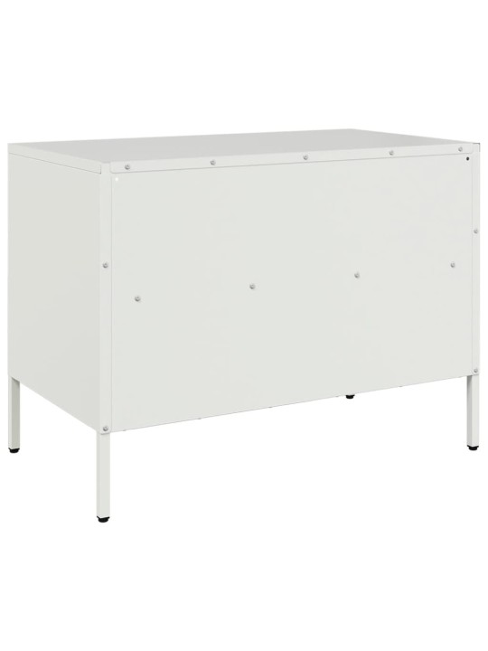 TV skříňky 2 ks bílé 68 x 39 x 50,5 cm ocel