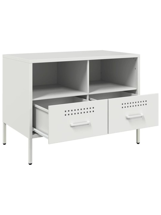TV skříňky 2 ks bílé 68 x 39 x 50,5 cm ocel