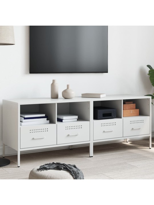 TV skříňky 2 ks bílé 68 x 39 x 50,5 cm ocel