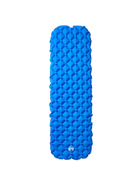 Nafukovací kempingová matrace pro 1 osobu modrá 190 x 58 x 6 cm