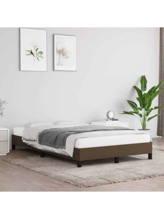 Rám postele bez matrací tmavě šedá 120x190 cm textil