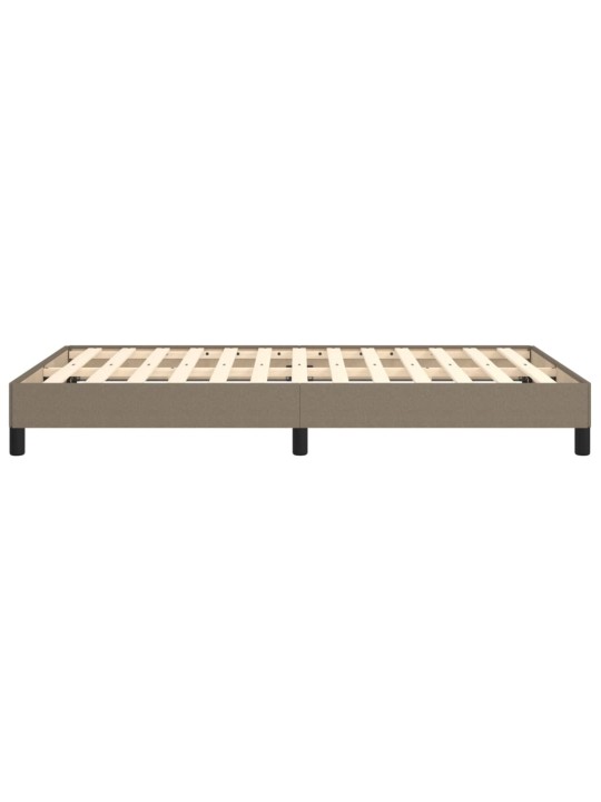 Rám postele bez matrací taupe 120x190 cm textil