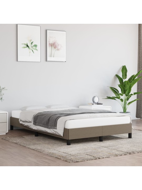Rám postele bez matrací taupe 120x190 cm textil