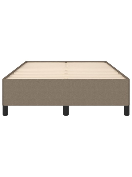 Rám postele bez matrací taupe 120x190 cm textil