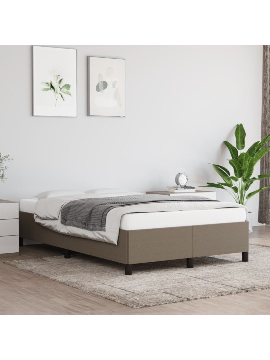 Rám postele bez matrací taupe 120x190 cm textil