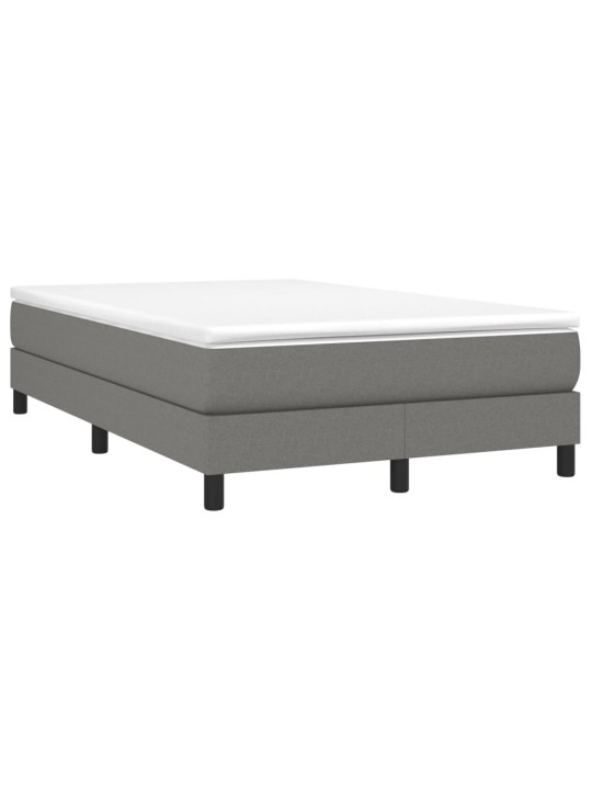 Box spring postel s matrací tmavě šedá 120x190 cm textil
