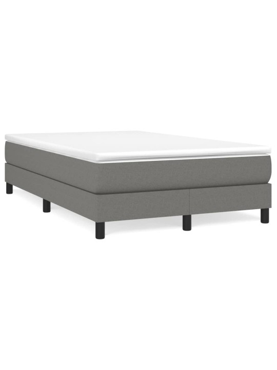 Box spring postel s matrací tmavě šedá 120x190 cm textil