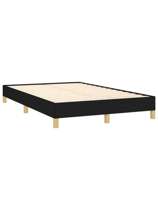 Box spring postel s matrací černá 120x190 cm textil
