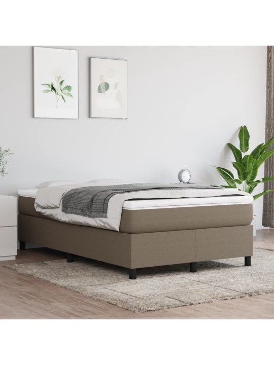 Box spring postel s matrací taupe 120x190 cm textil
