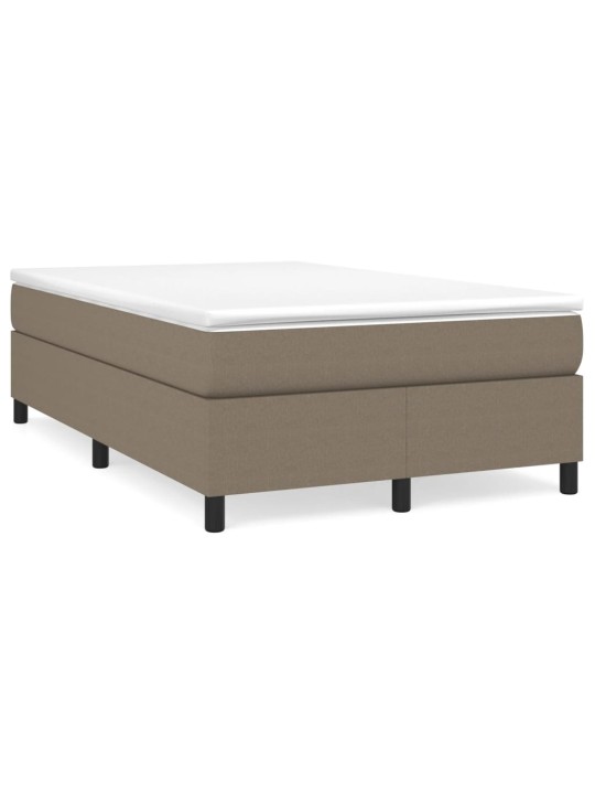 Box spring postel s matrací taupe 120x190 cm textil