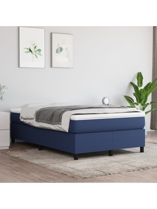 Box spring postel s matrací černá 120x190 cm textil