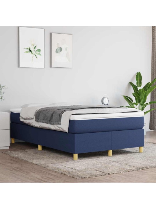 Box spring postel s matrací černá 120x190 cm textil