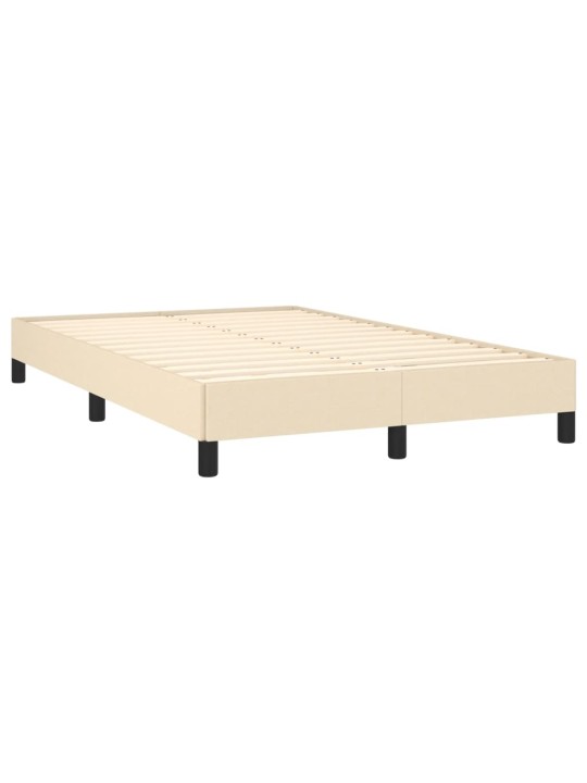 Box spring postel s matrací krémová 120x190 cm textil