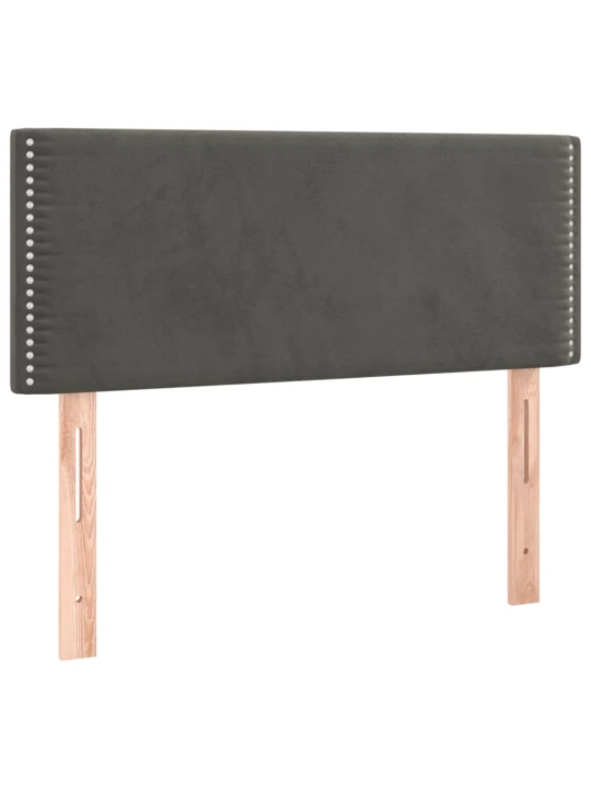 Box spring postel s matrací tmavě šedý 120x190 cm samet