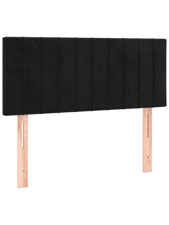 Box spring postel s matrací černá 120 x 190 cm samet