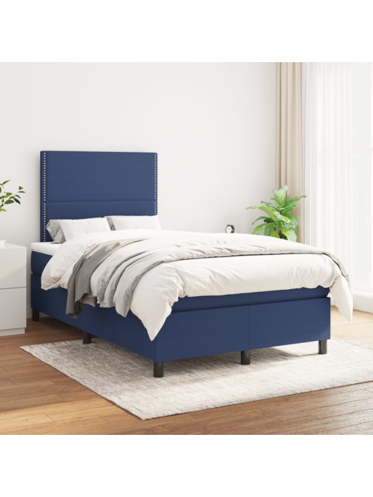 Box spring postel s matrací černá 120x190 cm textil