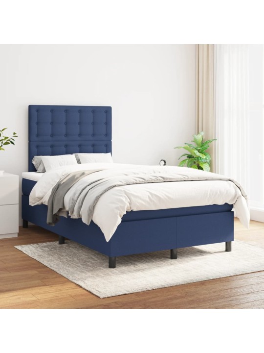 Box spring postel s matrací černá 120x190 cm textil