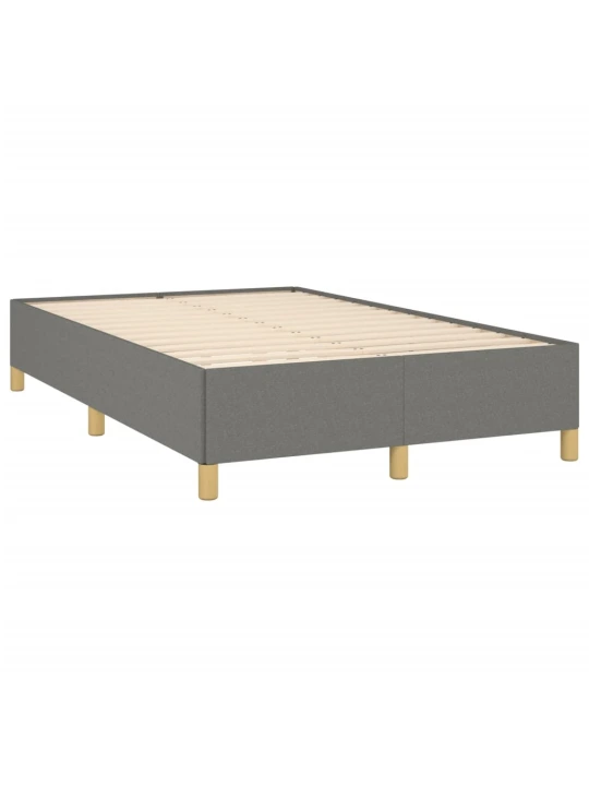 Box spring postel s matrací tmavě šedá 120x190 cm textil