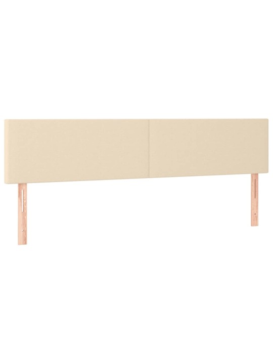 Box spring postel s matrací krémová 120x190 cm textil