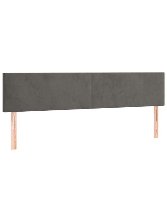 Box spring postel s matrací tmavě šedý 120x190 cm samet