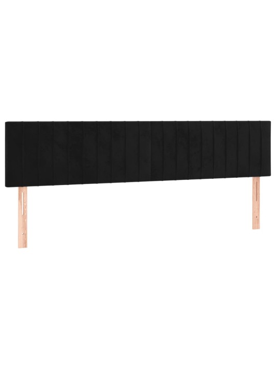 Box spring postel s matrací černá 120 x 190 cm samet