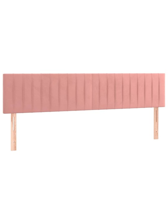 Box spring postel s matrací růžová 120x190 cm samet