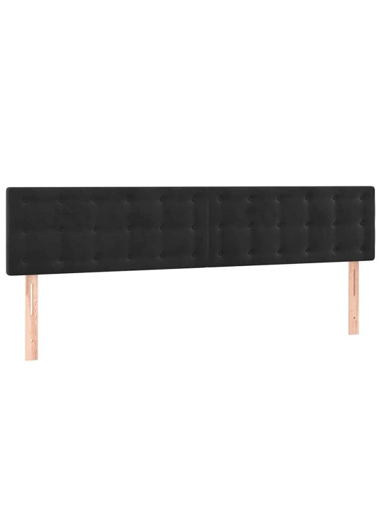 Box spring postel s matrací černá 120 x 190 cm samet