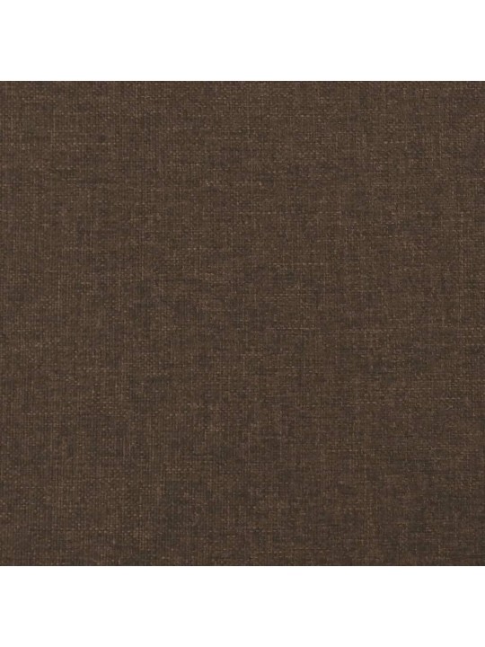 Box spring postel s matrací a led tmavě hnědá 120x190 cm textil