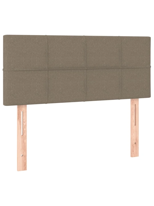 Box spring postel s matrací a led taupe 120x190 cm textil