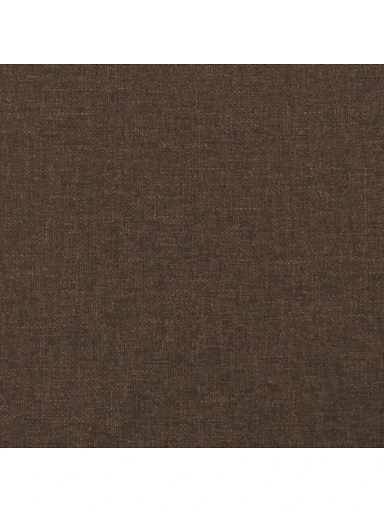 Box spring postel s matrací a led tmavě hnědá 120x190 cm textil