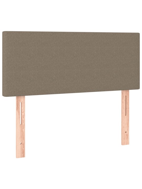 Box spring postel s matrací a led taupe 120x190 cm textil