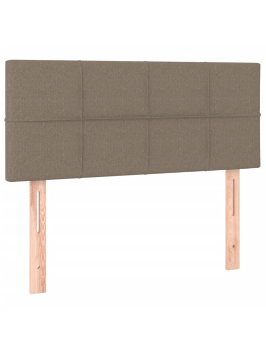 Box spring postel s matrací a led taupe 120x190 cm textil