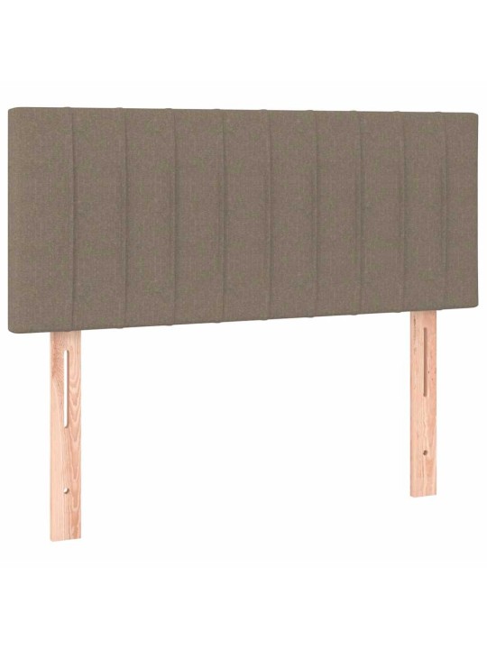 Box spring postel s matrací a led taupe 120x190 cm textil
