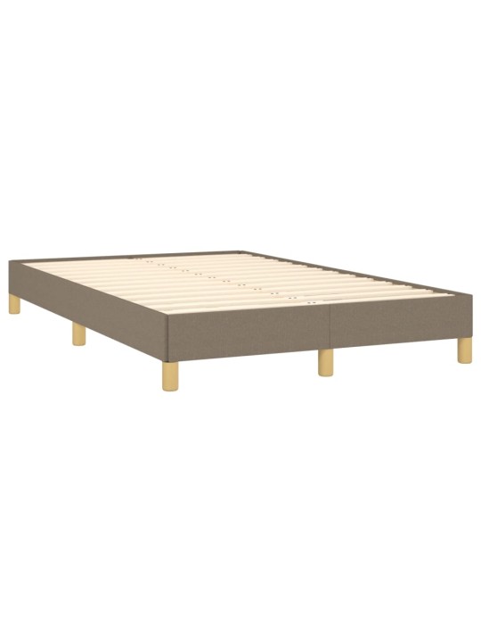 Box spring postel s matrací a led taupe 120x190 cm textil