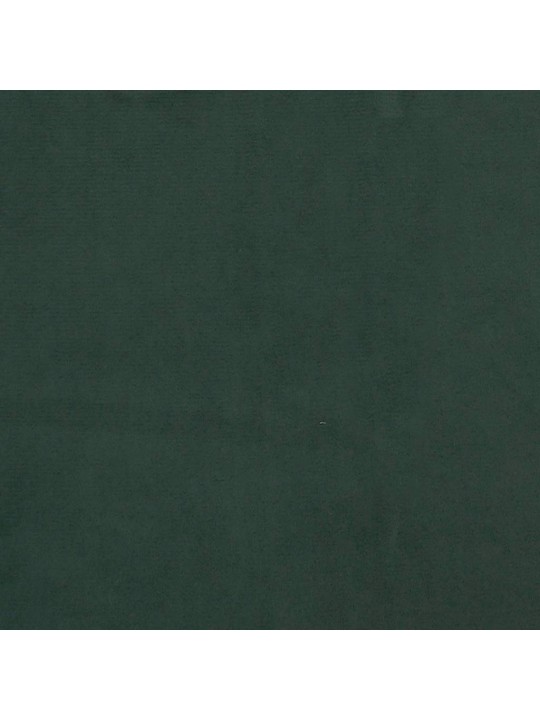 Box spring postel s matrací a led tmavě zelená 120x190 cm samet