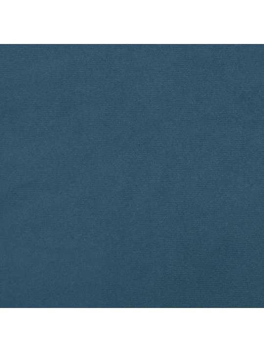 Box spring postel s matrací a led tmavě modrá 120x190 cm samet