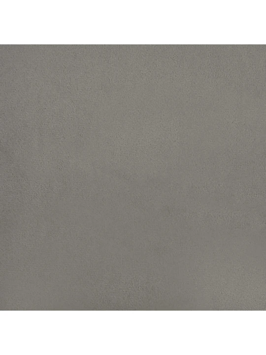 Box spring postel s matrací a led světle šedá 120x190 cm samet