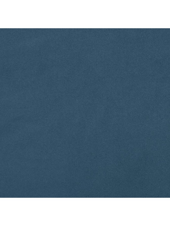 Box spring postel s matrací a led tmavě modrá 120x190 cm samet